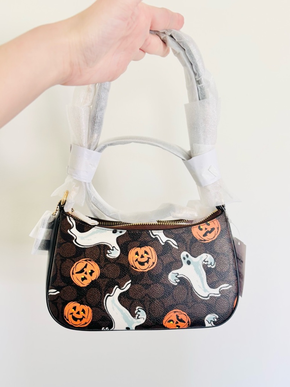 NWT Coach Teri Shoulder Bag in Halloween Print - Picture 6 of 7